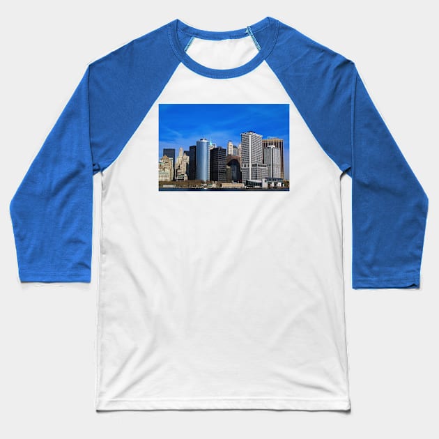 New York City Skyline United States Of America Baseball T-Shirt by AndyEvansPhotos